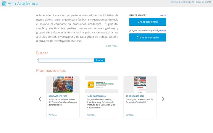 Screenshot of aacademica.org