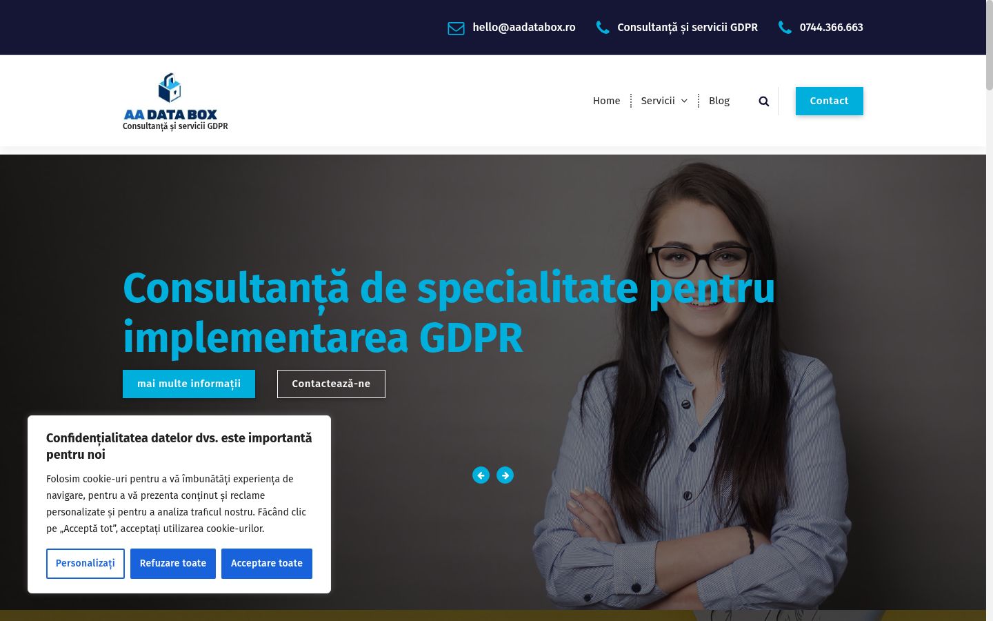 Képernyőkép a bármilyen interakció előtt megjelenő hozzájárulási bannerről