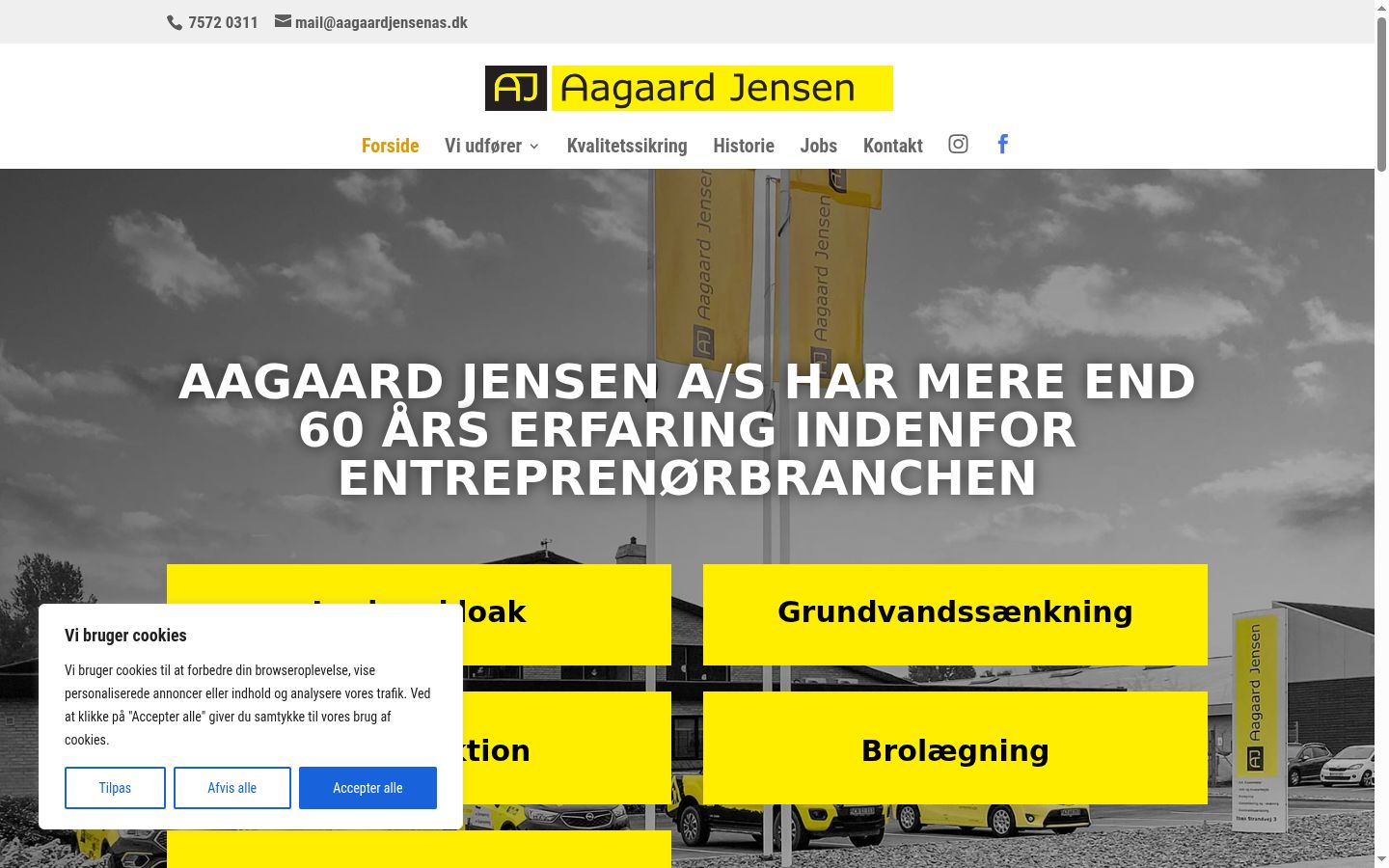 Captura de ecrã do banner de consentimento apresentado antes de qualquer interação