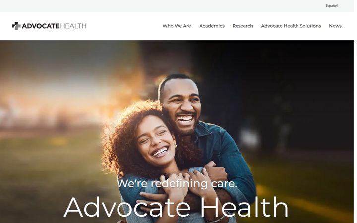 Screenshot of aah.org