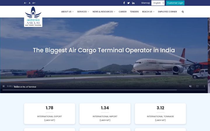 Screenshot of aaiclas.aero