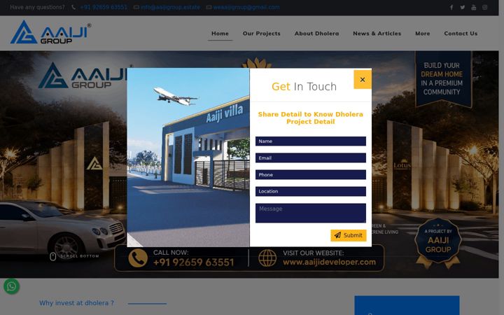 Screenshot of aaijigroup.estate
