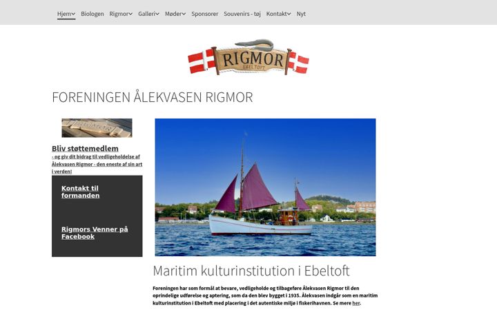 Skjermbilde av aalekvasen-rigmor.dk