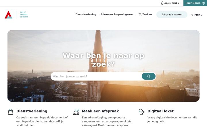 Screenshot of aalst.be