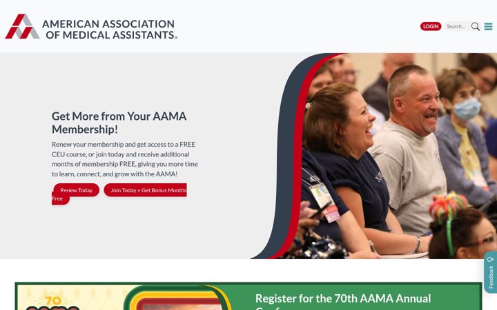 Screenshot of aama-ntl.org