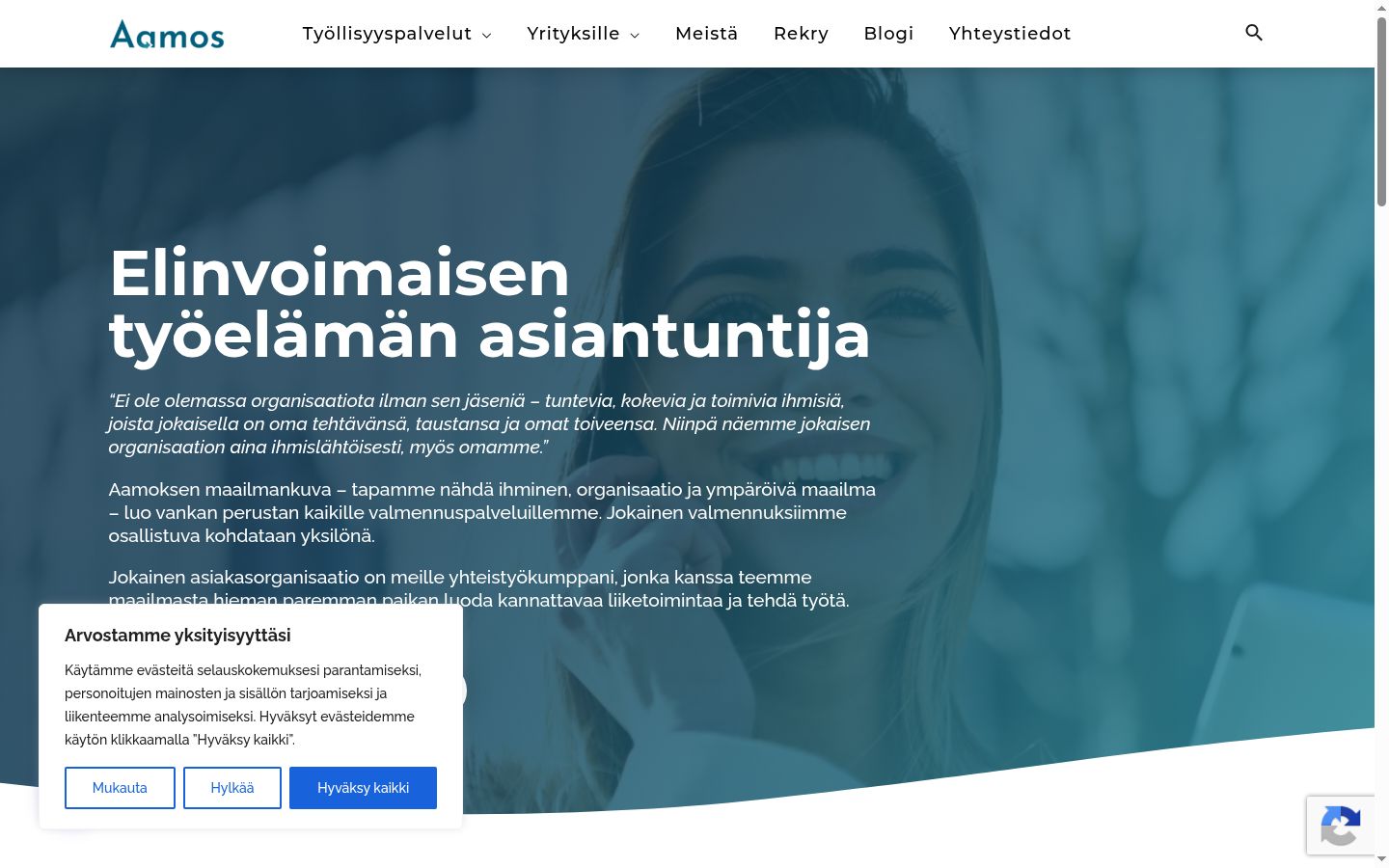 Ekrānuzņēmums ar piekrišanas baneri, kas tika rādīts pirms jebkādas mijiedarbības