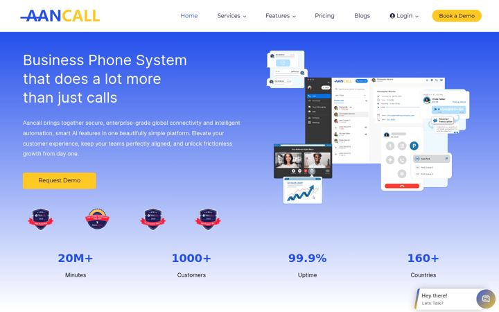 Screenshot of aancall.com