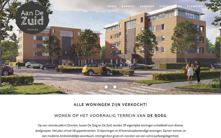 Zrzut ekranu aandezuiddronten.nl