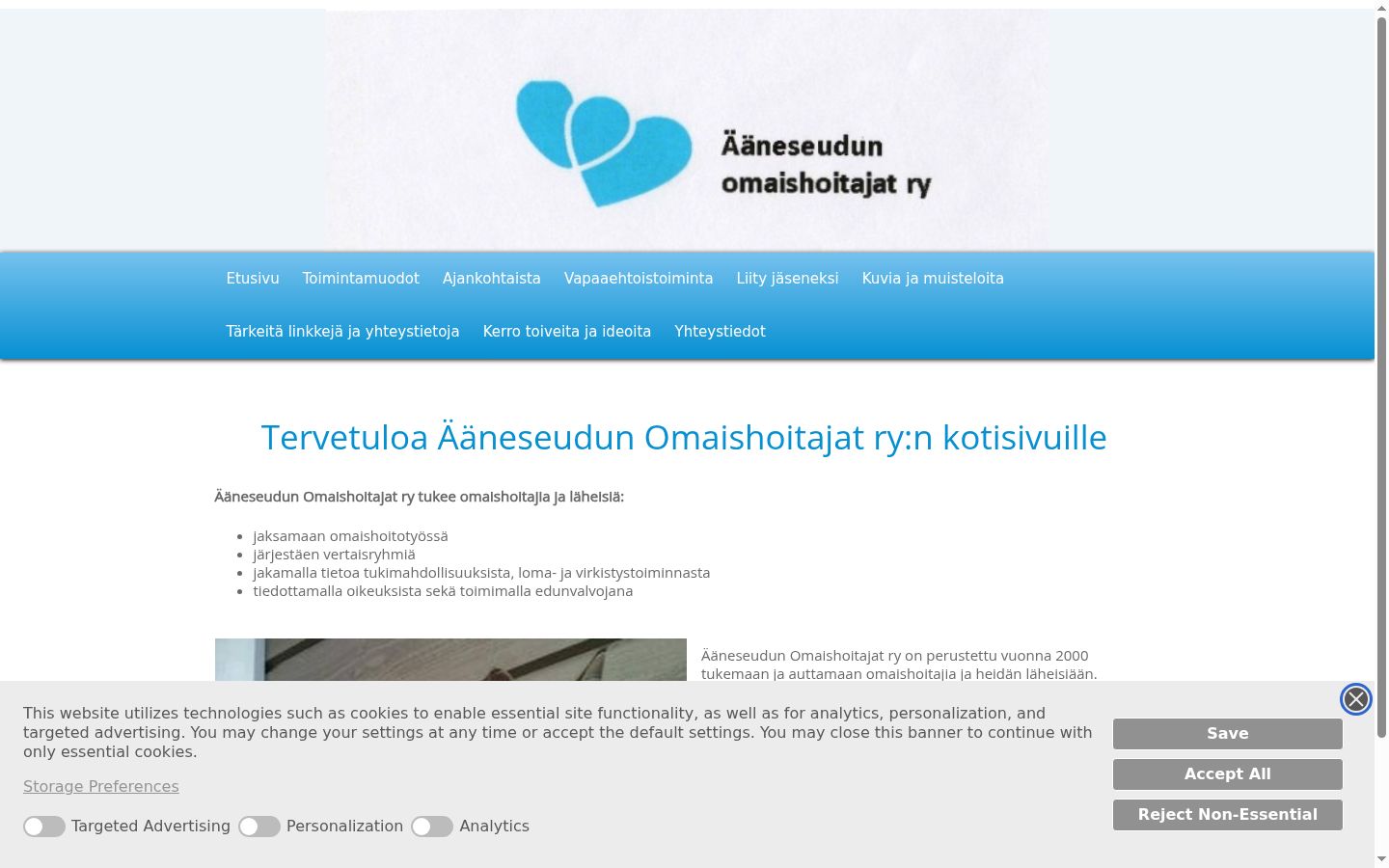 Snímka obrazovky banera súhlasu zobrazeného pred akoukoľvek interakciou
