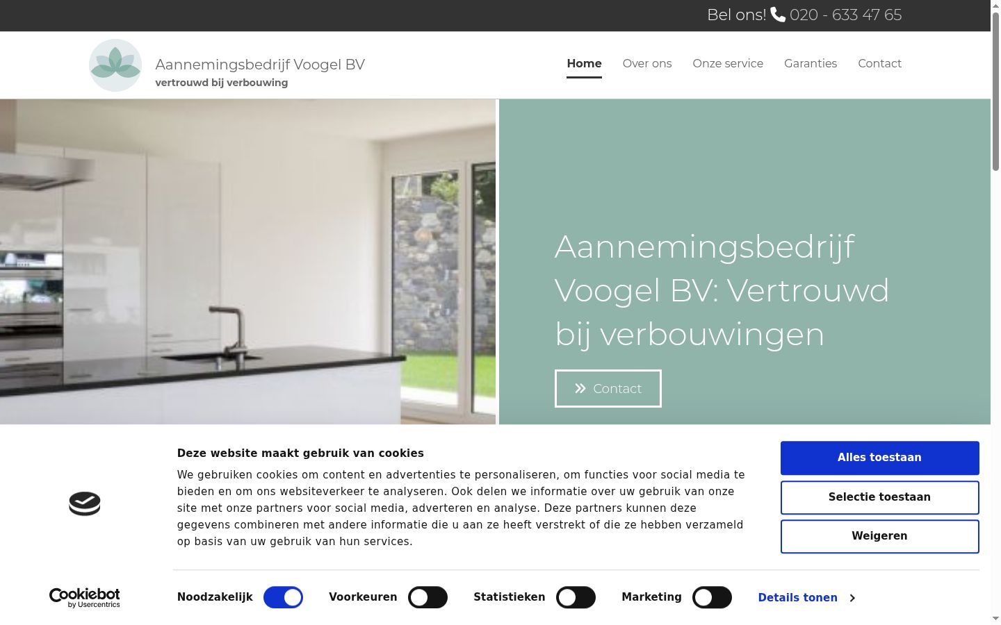 Screenshot tal-banner tal-kunsens muri qabel kwalunkwe interazzjoni