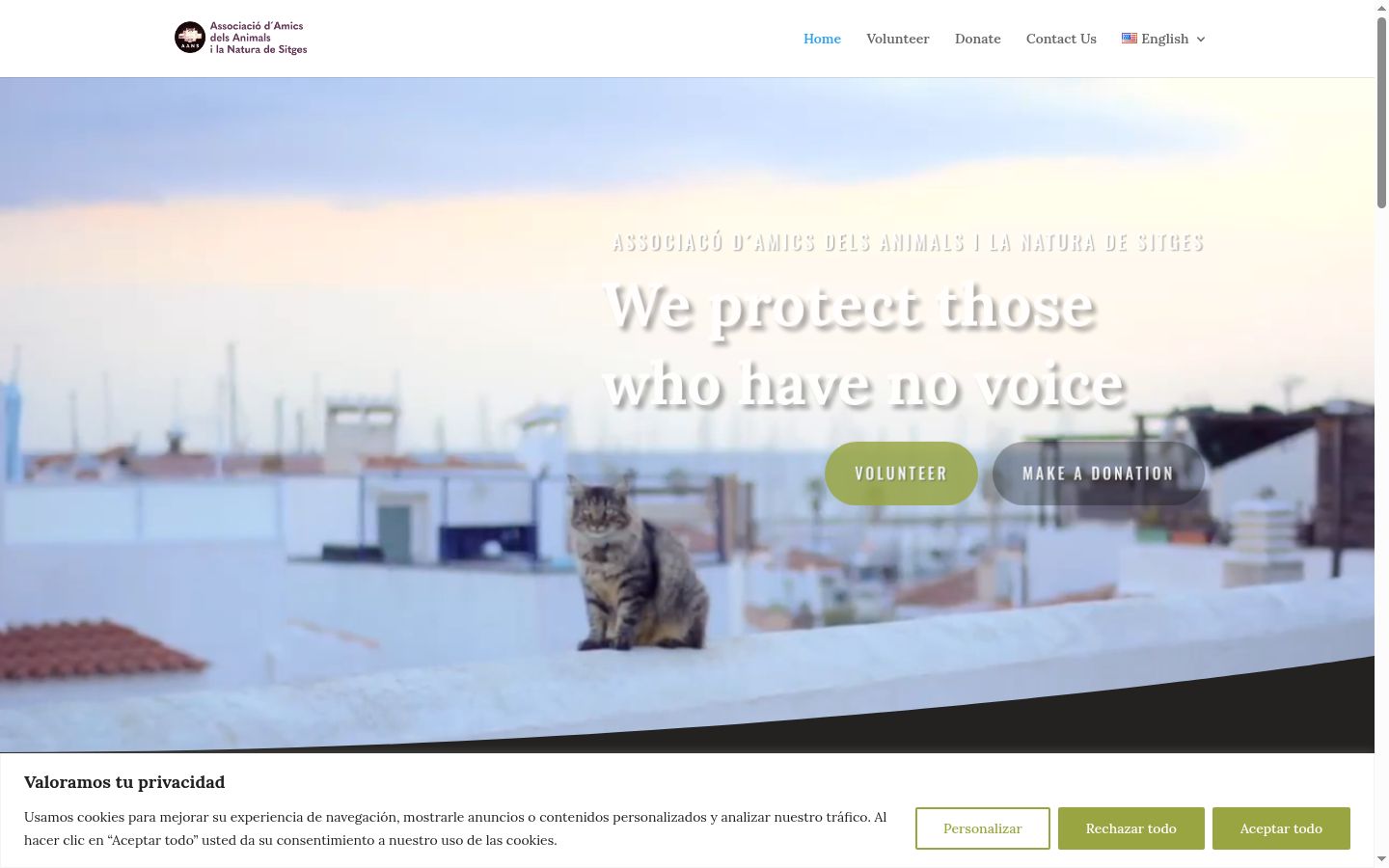 Capture d'écran de la bannière de consentement affichée avant toute interaction