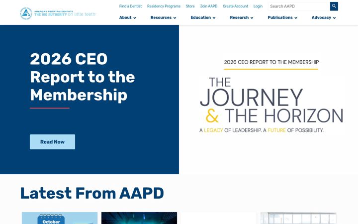 Screenshot of aapd.org