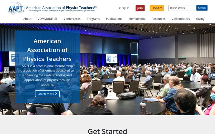 Screenshot of aapt.org