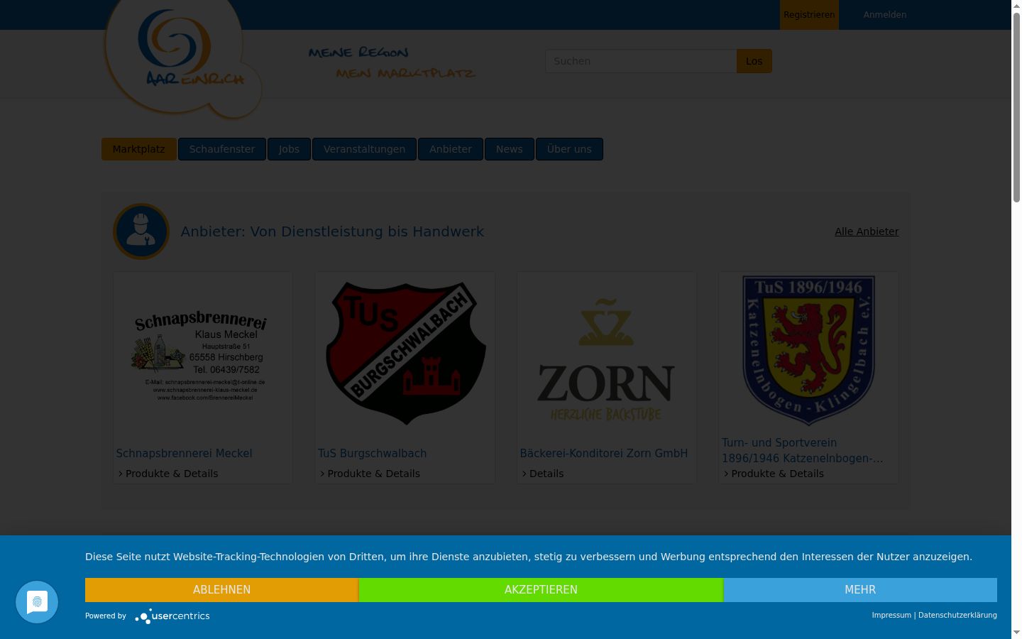 Sutikimo reklamjuostės, rodytos prieš bet kokią sąveiką, ekrano kopija
