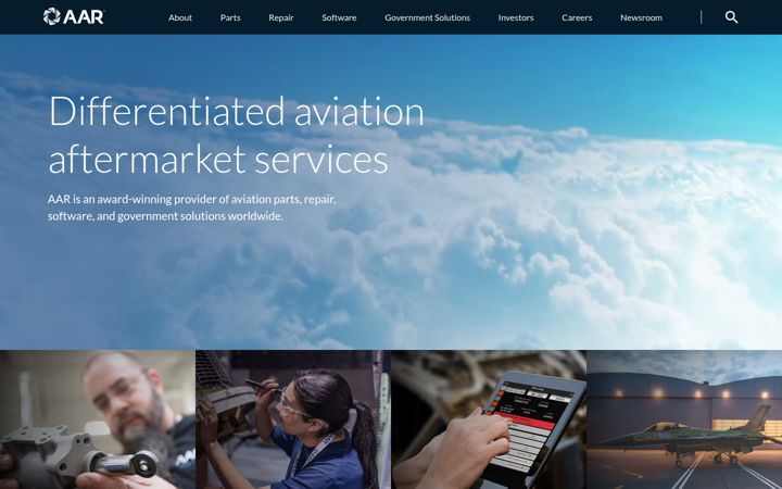 Screenshot of aarcorp.com