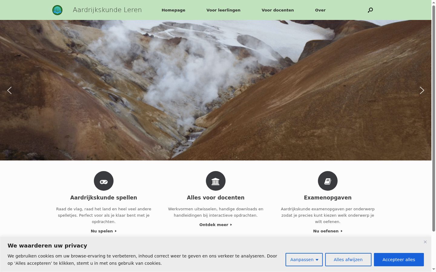 Screenshot tal-banner tal-kunsens muri qabel kwalunkwe interazzjoni