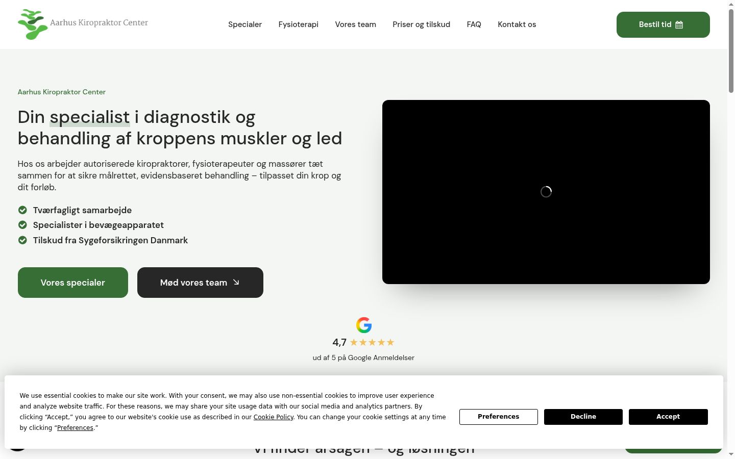 Kuvakaappaus suostumusbannerista, joka näytettiin ennen mitään vuorovaikutusta