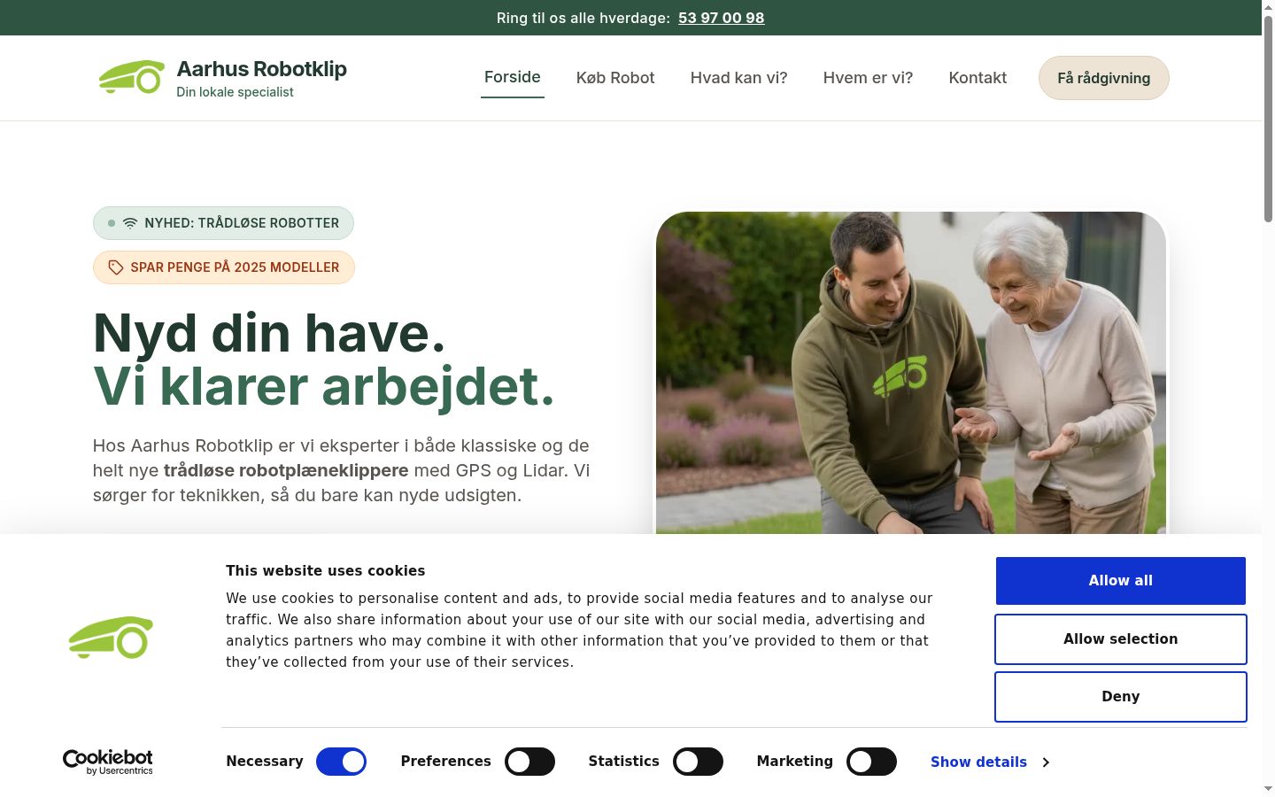 Kuvakaappaus suostumusbannerista, joka näytettiin ennen mitään vuorovaikutusta