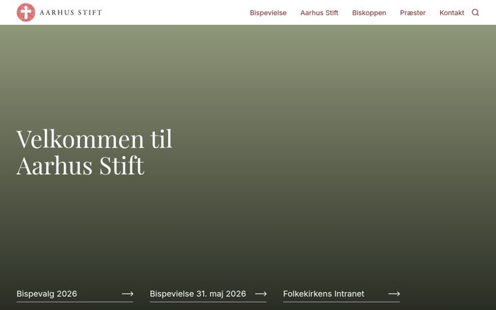 Screenshot του aarhusstift.dk