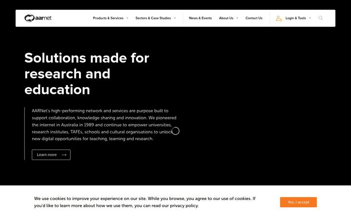 Screenshot of aarnet.edu.au