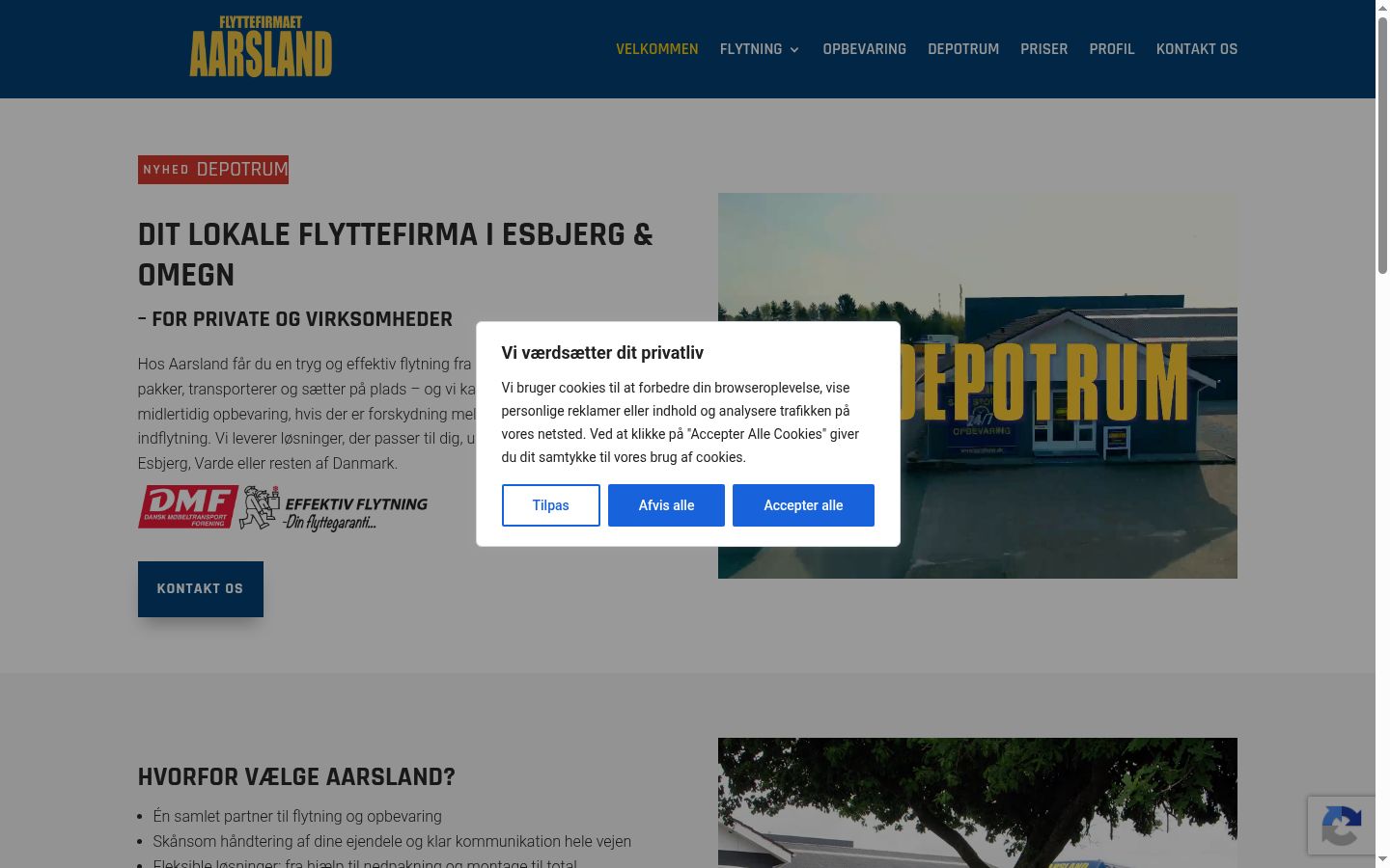 Screenshot tal-banner tal-kunsens muri qabel kwalunkwe interazzjoni