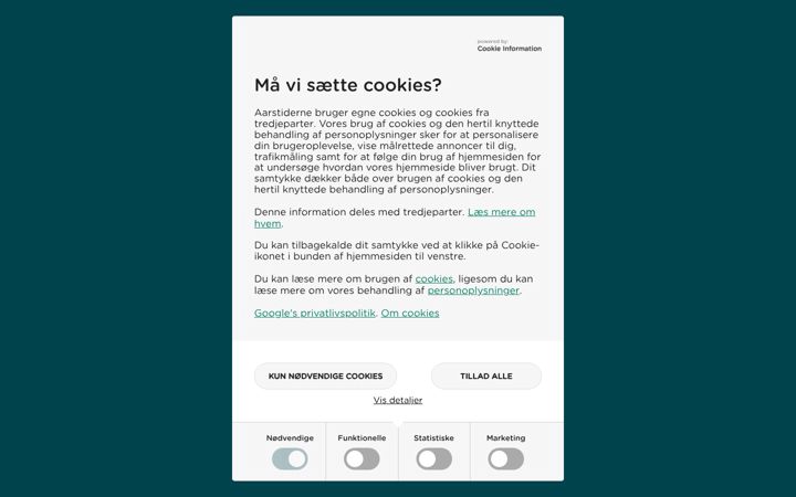Screenshot of aarstiderne.com