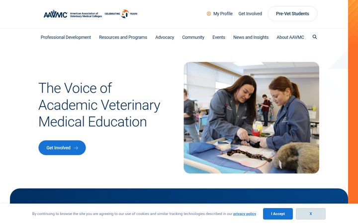 Screenshot of aavmc.org