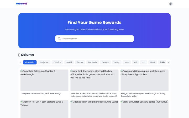 Screenshot of aayyy.com