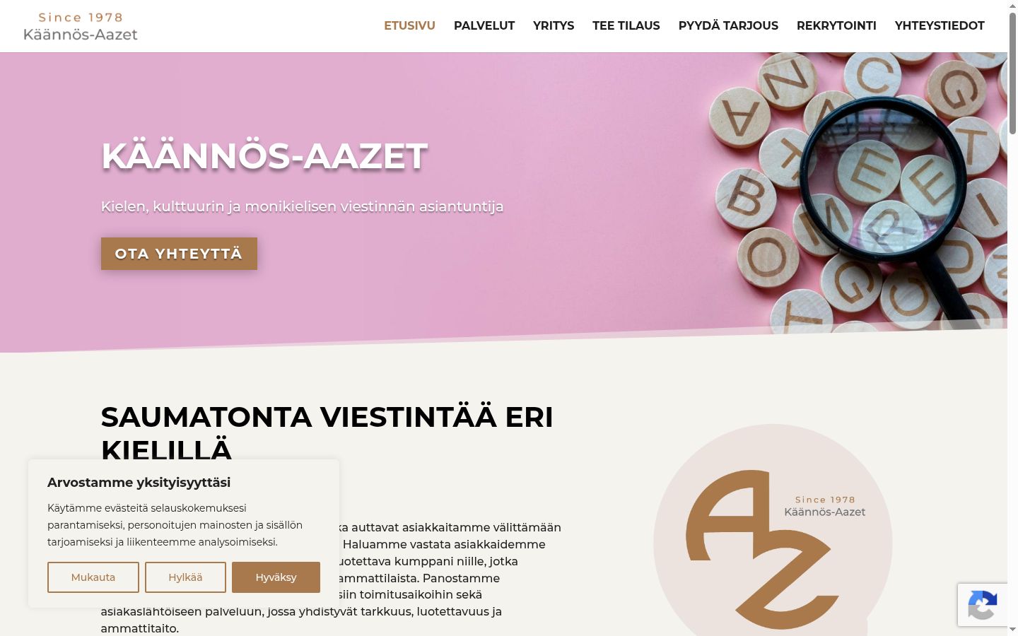 Sutikimo reklamjuostės, rodytos prieš bet kokią sąveiką, ekrano kopija