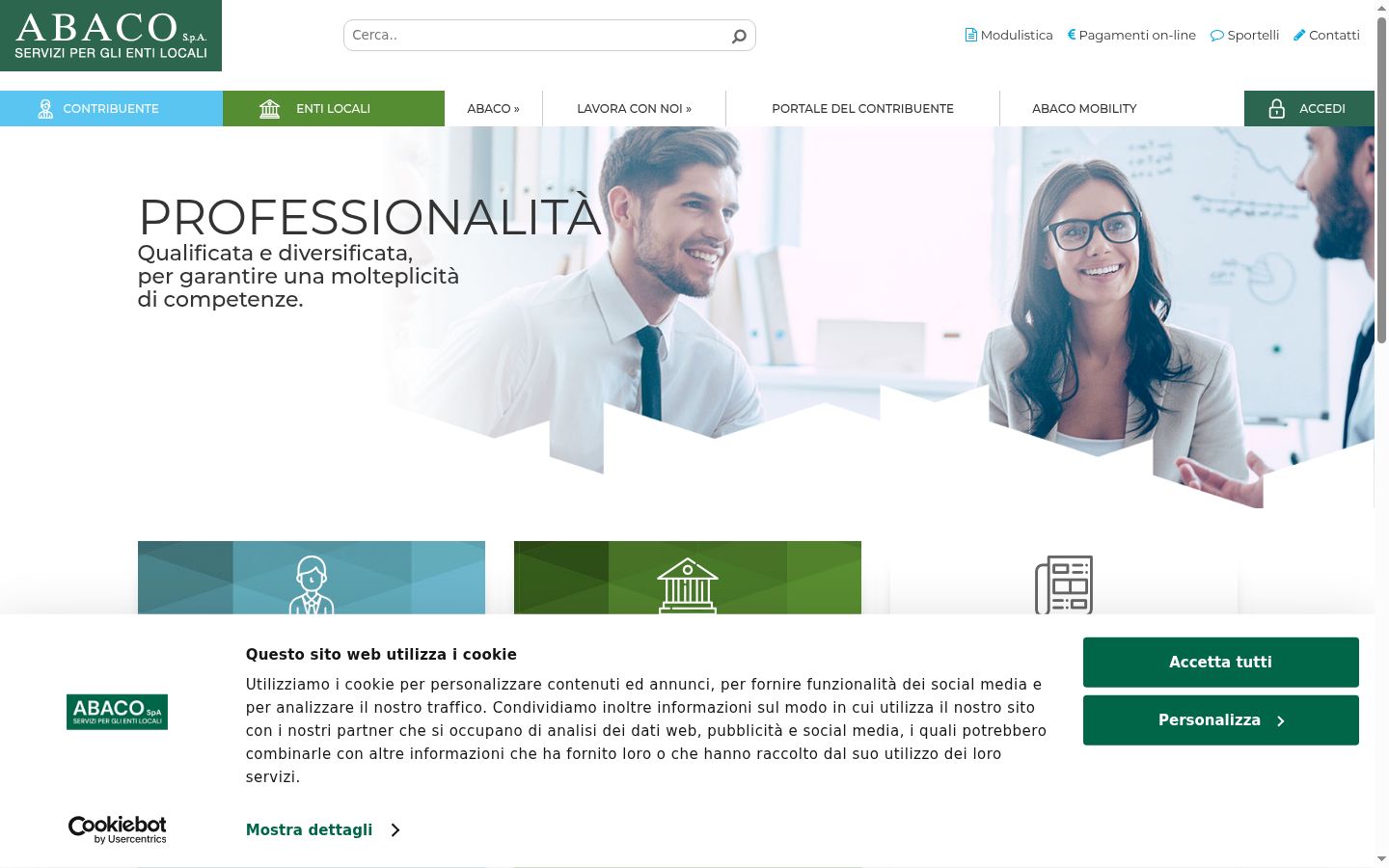 Captura de pantalla del banner de consentimiento mostrado antes de cualquier interacción
