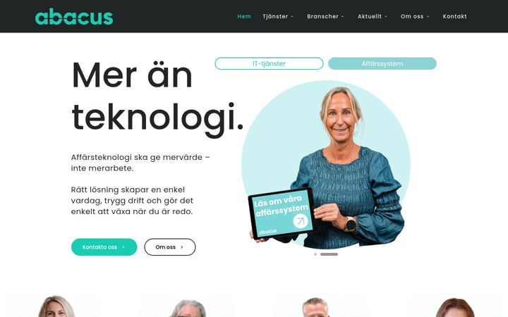 Zrzut ekranu abacus-it.se
