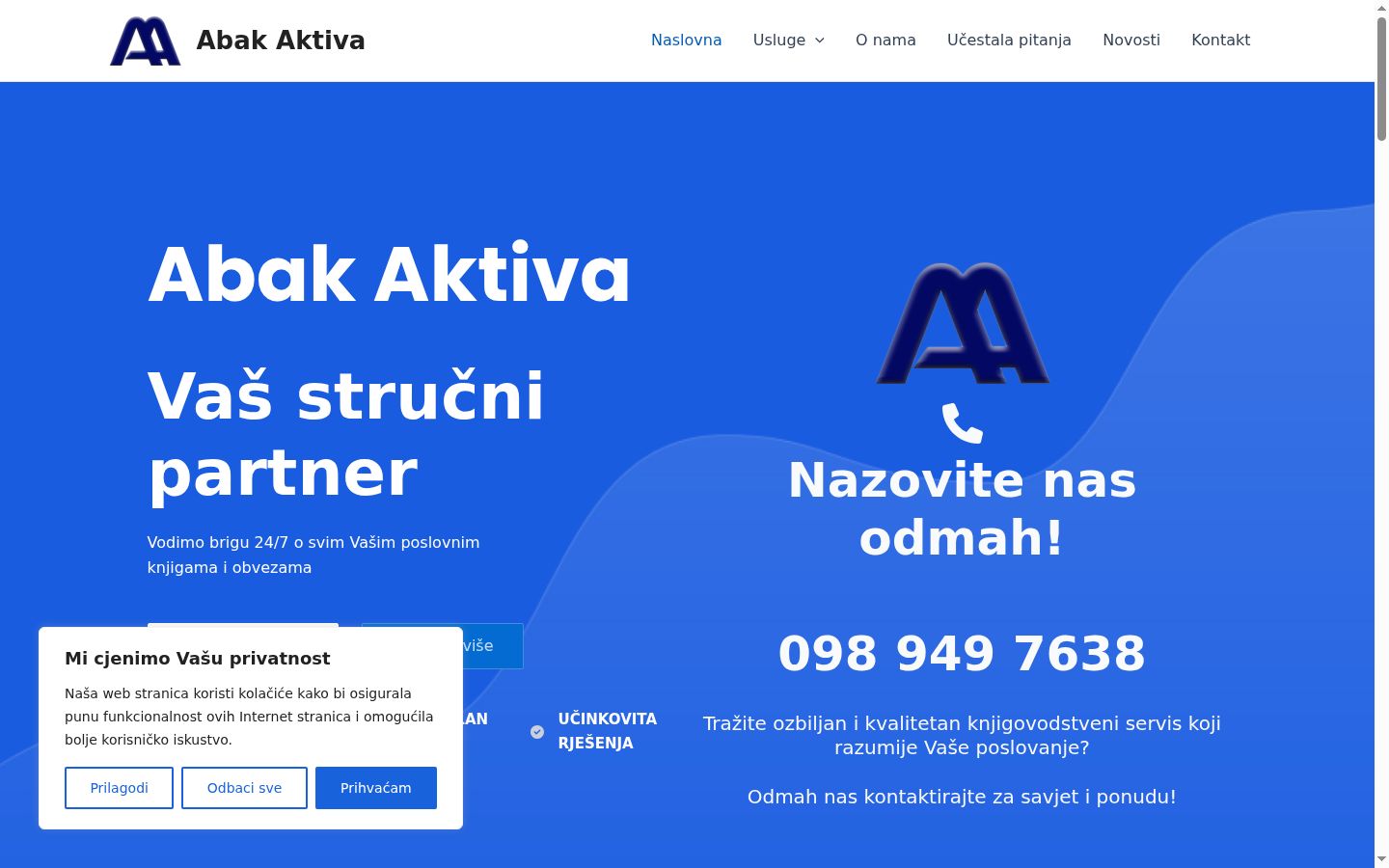 Snímka obrazovky banera súhlasu zobrazeného pred akoukoľvek interakciou
