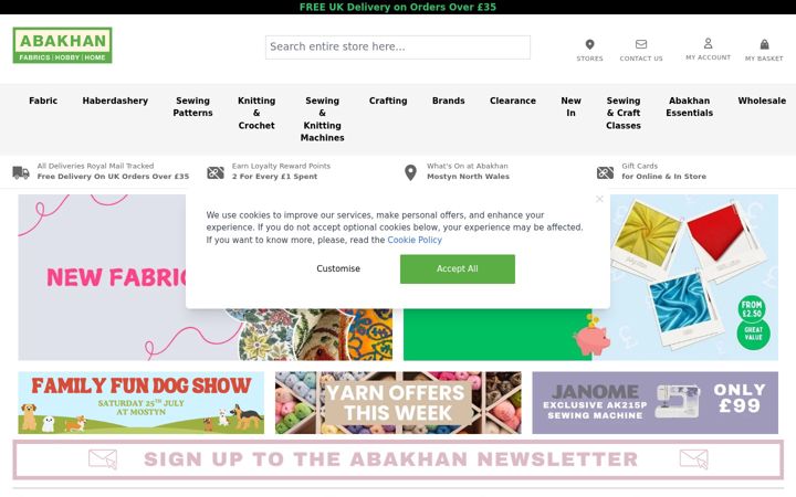 Zrzut ekranu abakhan.co.uk