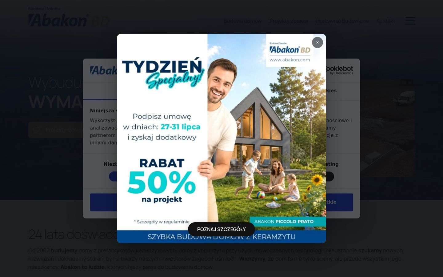 Screenshot tal-banner tal-kunsens muri qabel kwalunkwe interazzjoni