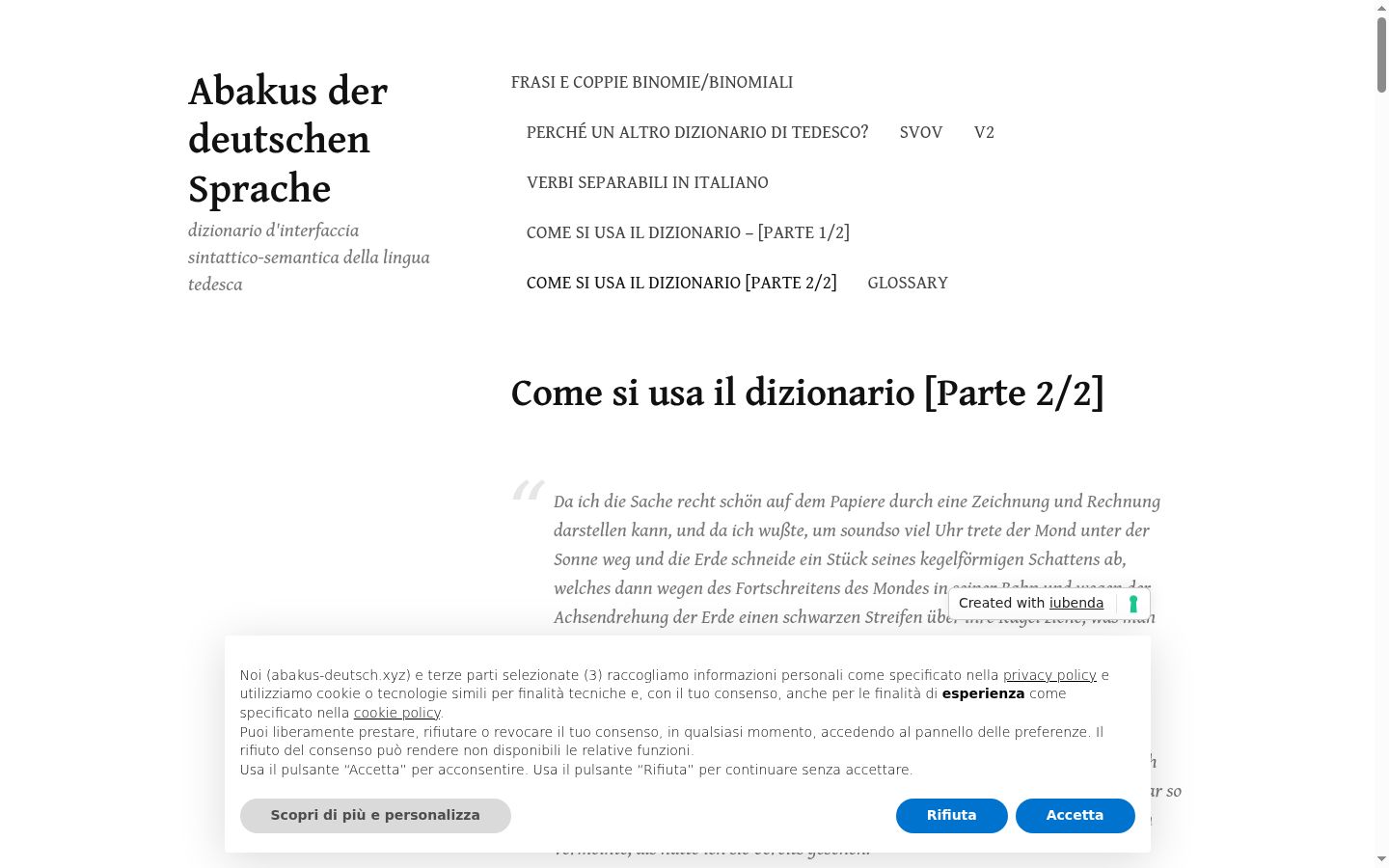 Képernyőkép a bármilyen interakció előtt megjelenő hozzájárulási bannerről