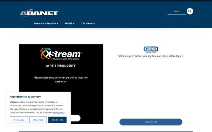 Screenshot of abanet.it