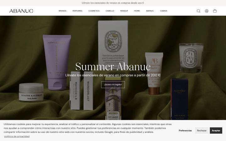 Posnetek zaslona abanuc.com