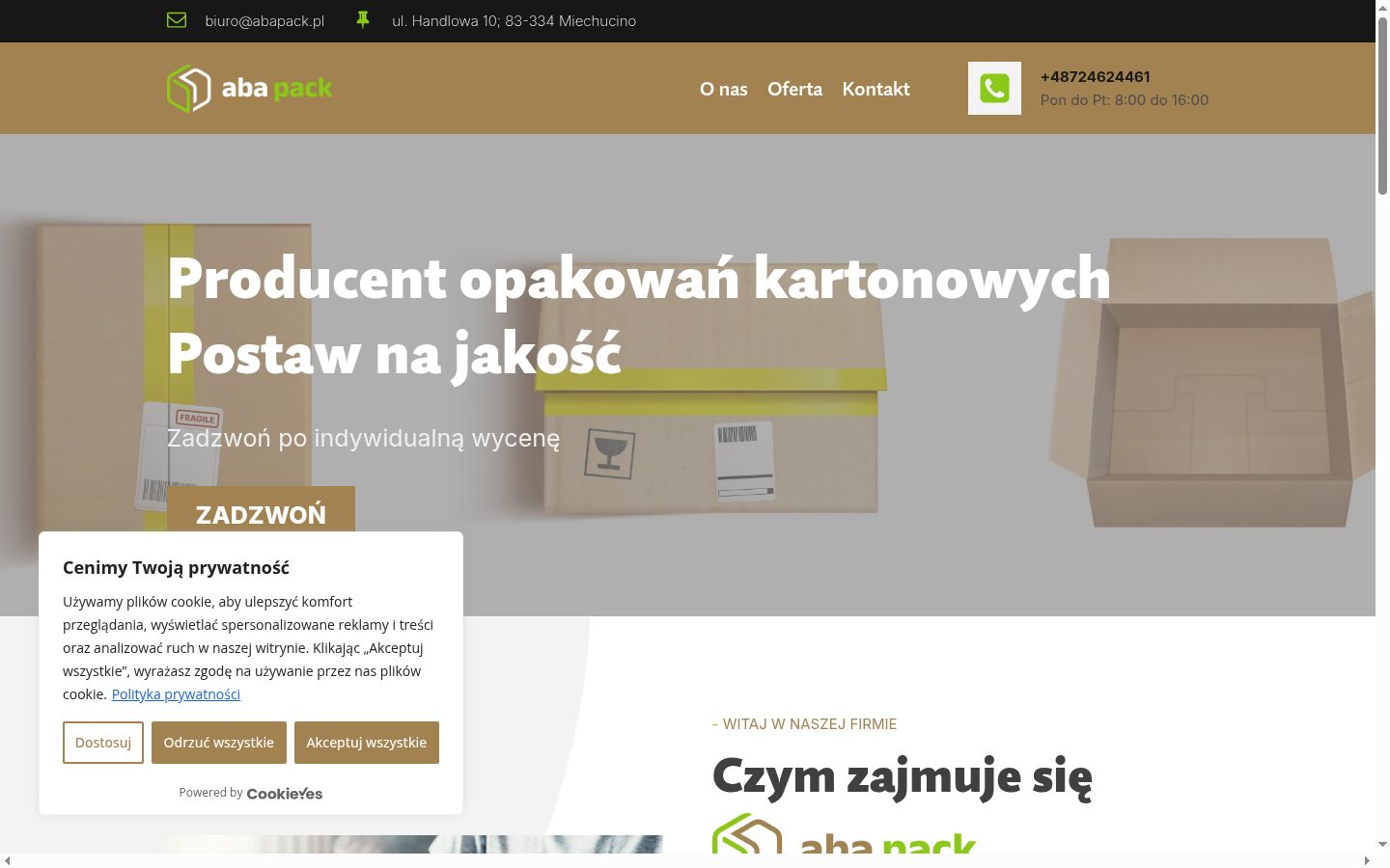 Snimka zaslona bannera za privolu prikazanog prije bilo kakve interakcije