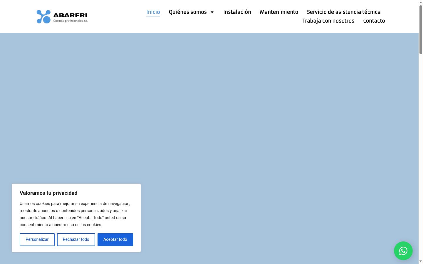 Ekrānuzņēmums ar piekrišanas baneri, kas tika rādīts pirms jebkādas mijiedarbības