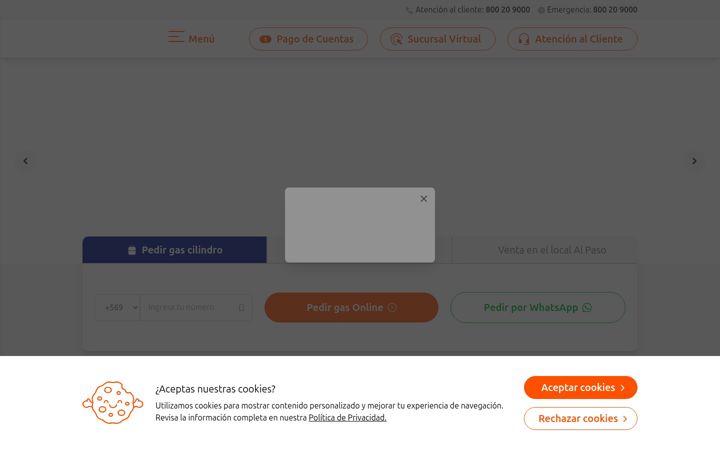 Screenshot van abastible.cl