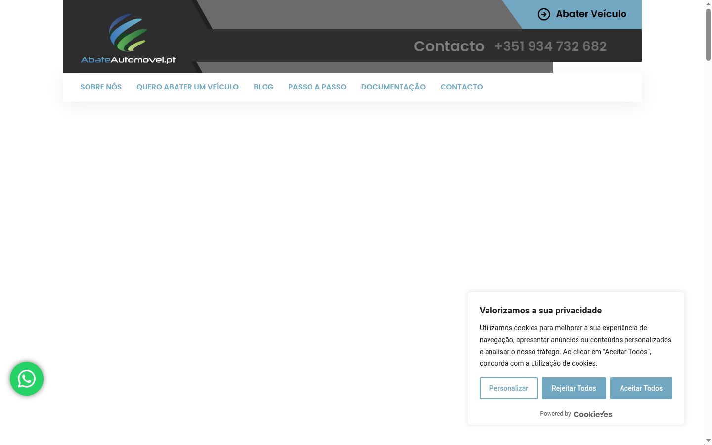 Capture d'écran de la bannière de consentement affichée avant toute interaction