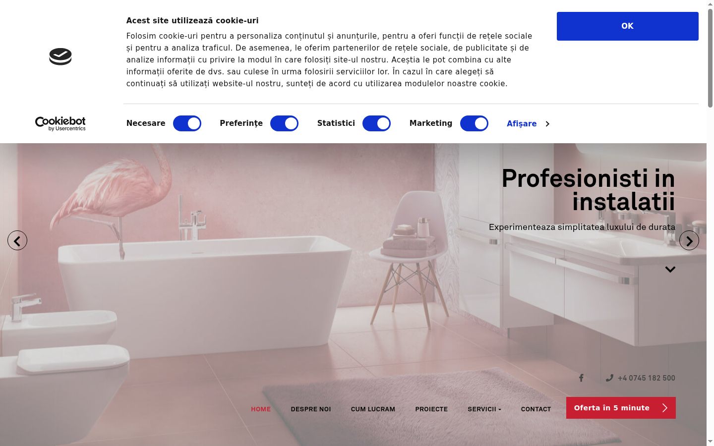 Capture d'écran de la bannière de consentement affichée avant toute interaction