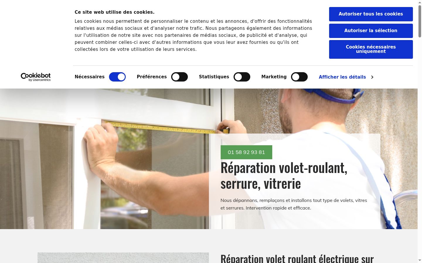 Screenshot des Einwilligungsbanners vor jeglicher Interaktion