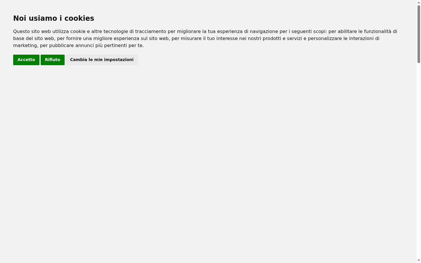 Skjermbilde av samtykkebanneret slik det vises før noen interaksjon