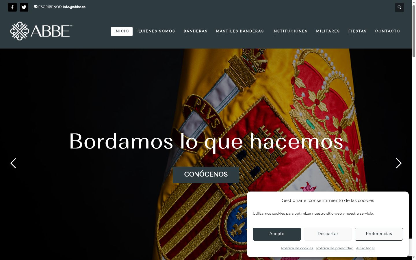 Screenshot tal-banner tal-kunsens muri qabel kwalunkwe interazzjoni