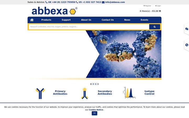 Screenshot of abbexa.com