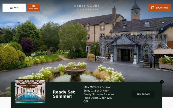 Screenshot of abbeycourt.ie