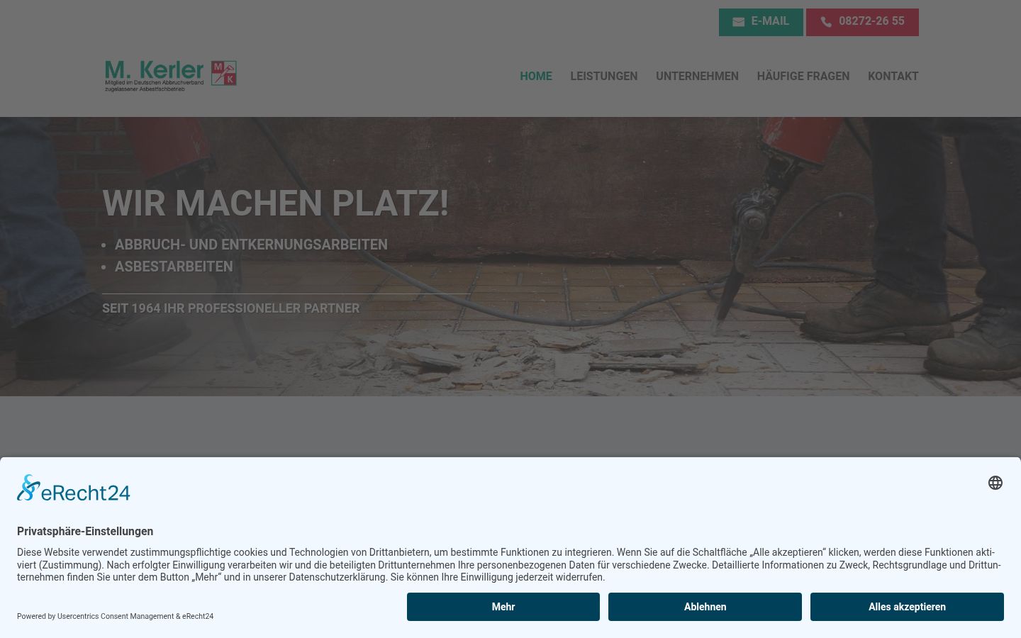 Screenshot tal-banner tal-kunsens muri qabel kwalunkwe interazzjoni