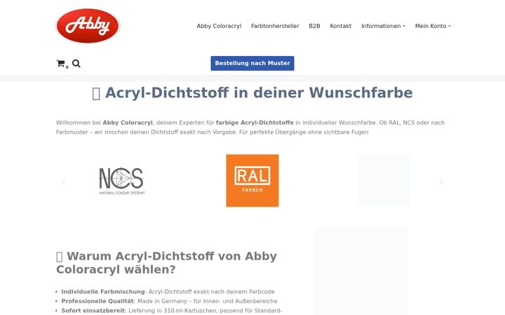 Screenshot ta' abby-coloracryl.eu