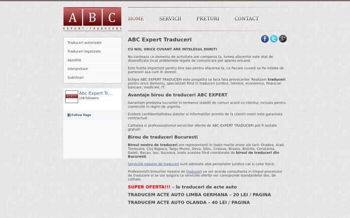 Screenshot of abc-expert.ro